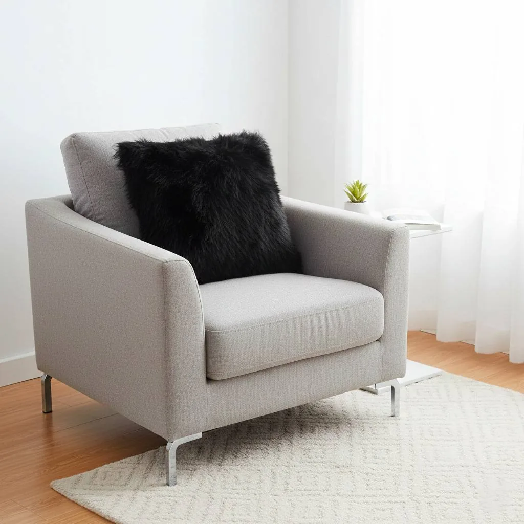 Cojín peludo 45cmx45cm - Cojines | D' Ensueño