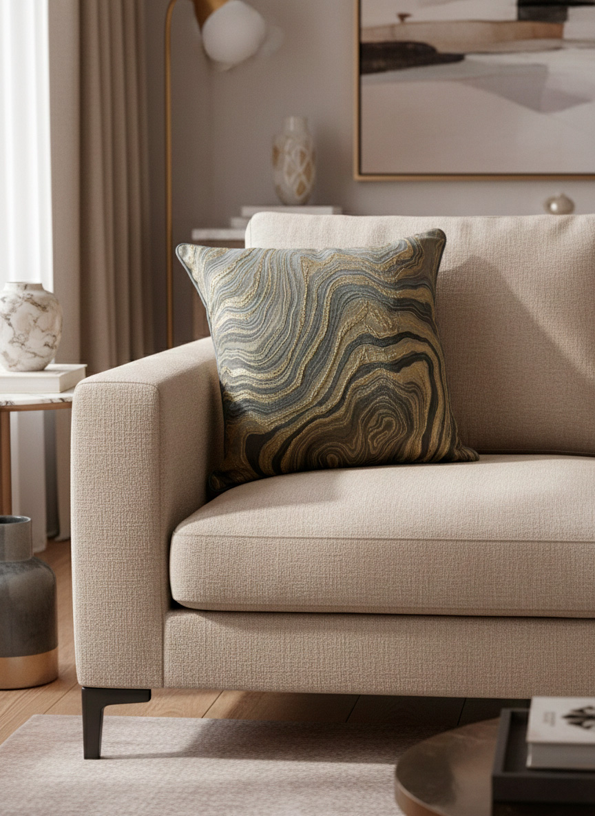 Cojín nacar 45cmx45cm - Cojines | D' Ensueño