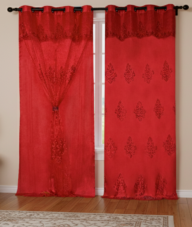 Cortina velo rose 140cmx220cm - Cortinas | D' Ensueño