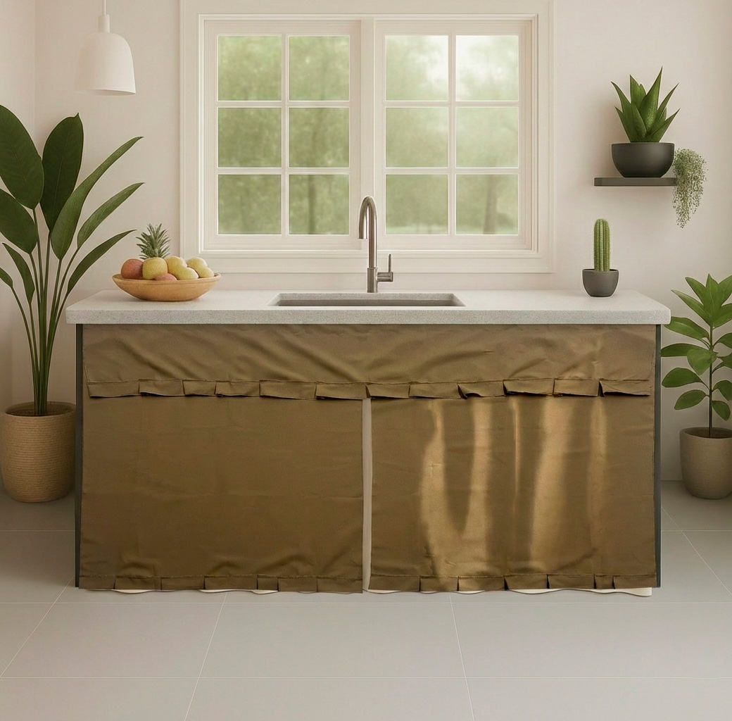 Cortina cocina mesón 150cmx85cm - Cortinas | D' Ensueño