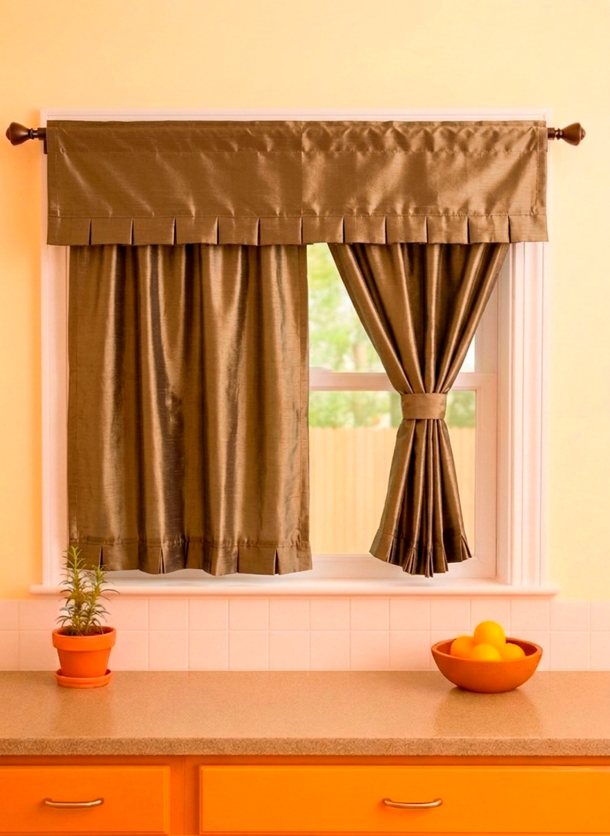 Cortina cocina ventana 145cmx100cm - Cortinas | D' Ensueño