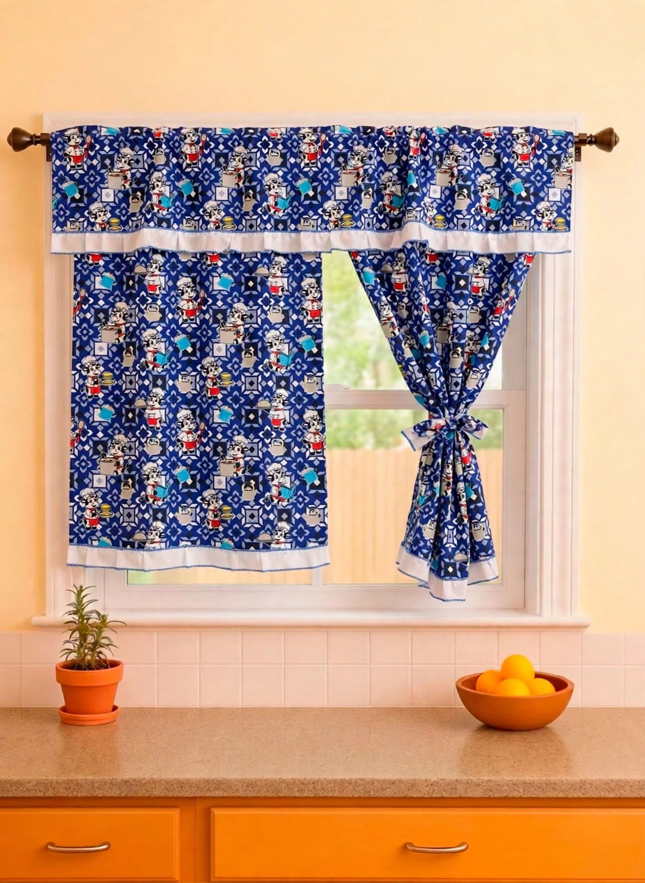 Cortina cocina ventana 150cmx100cm - Cortinas | D' Ensueño
