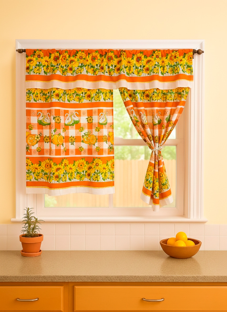 Cortina cocina ventana 145cmx100cm - Cortinas Colombia