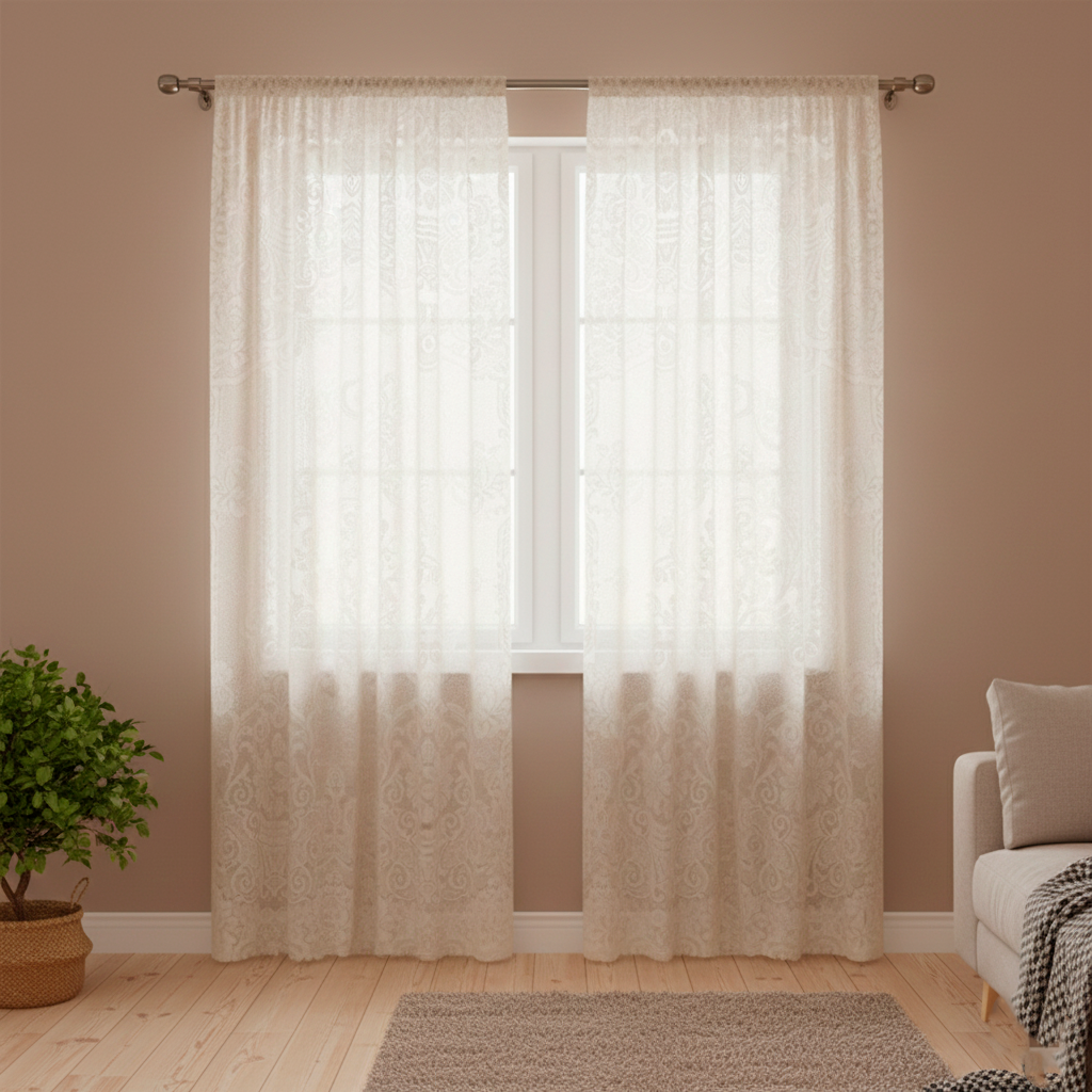 Velo encaje rosalía 300cmx213cm - Cortinas | D' Ensueño