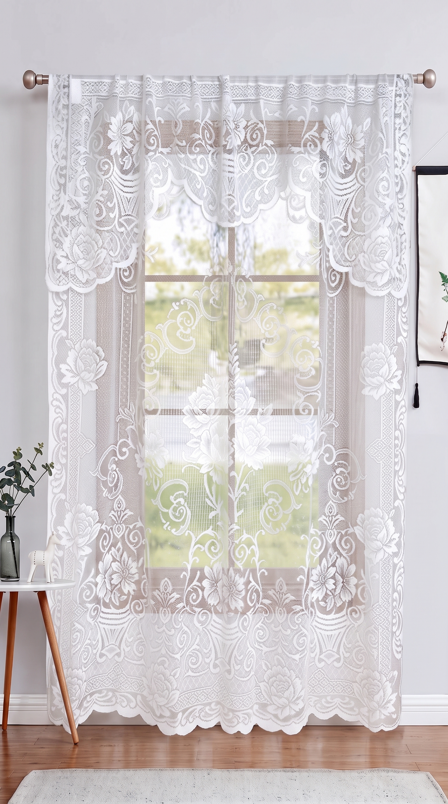 Velo encaje rosalía 150cmx213cm - Cortinas | D' Ensueño