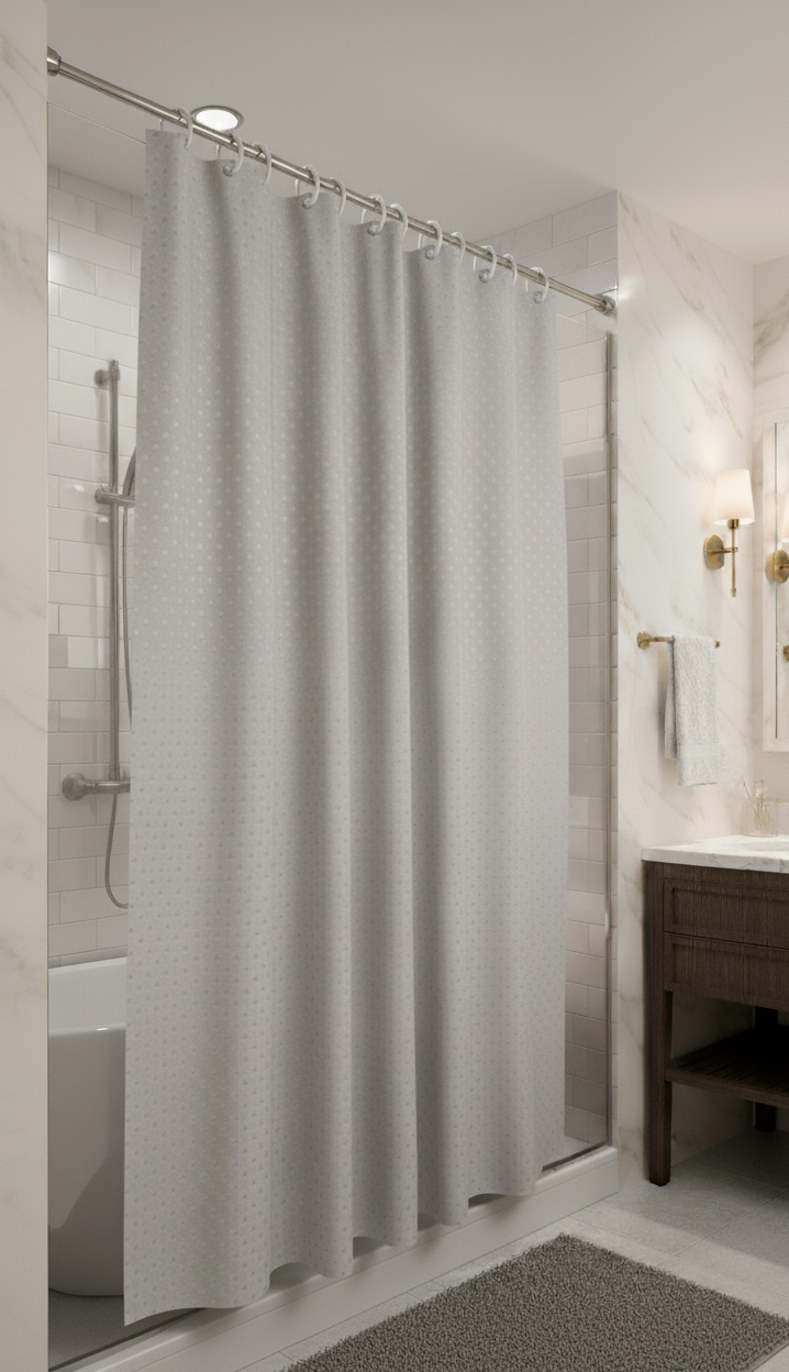 Cortina para baño solo fondo 180cmx180cm - Cortinas | D' Ensueño