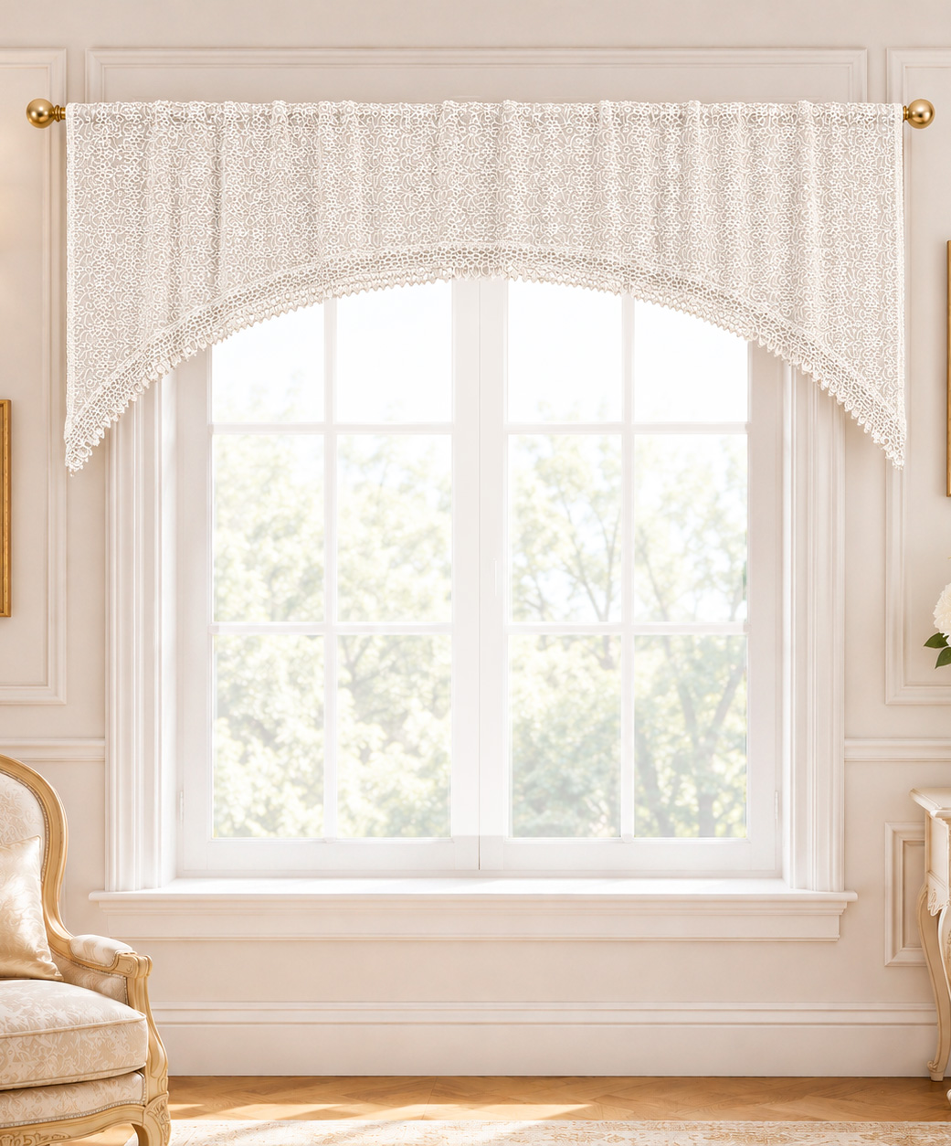 Cenefa guipiur 250cmx93cm - Cortinas | D' Ensueño