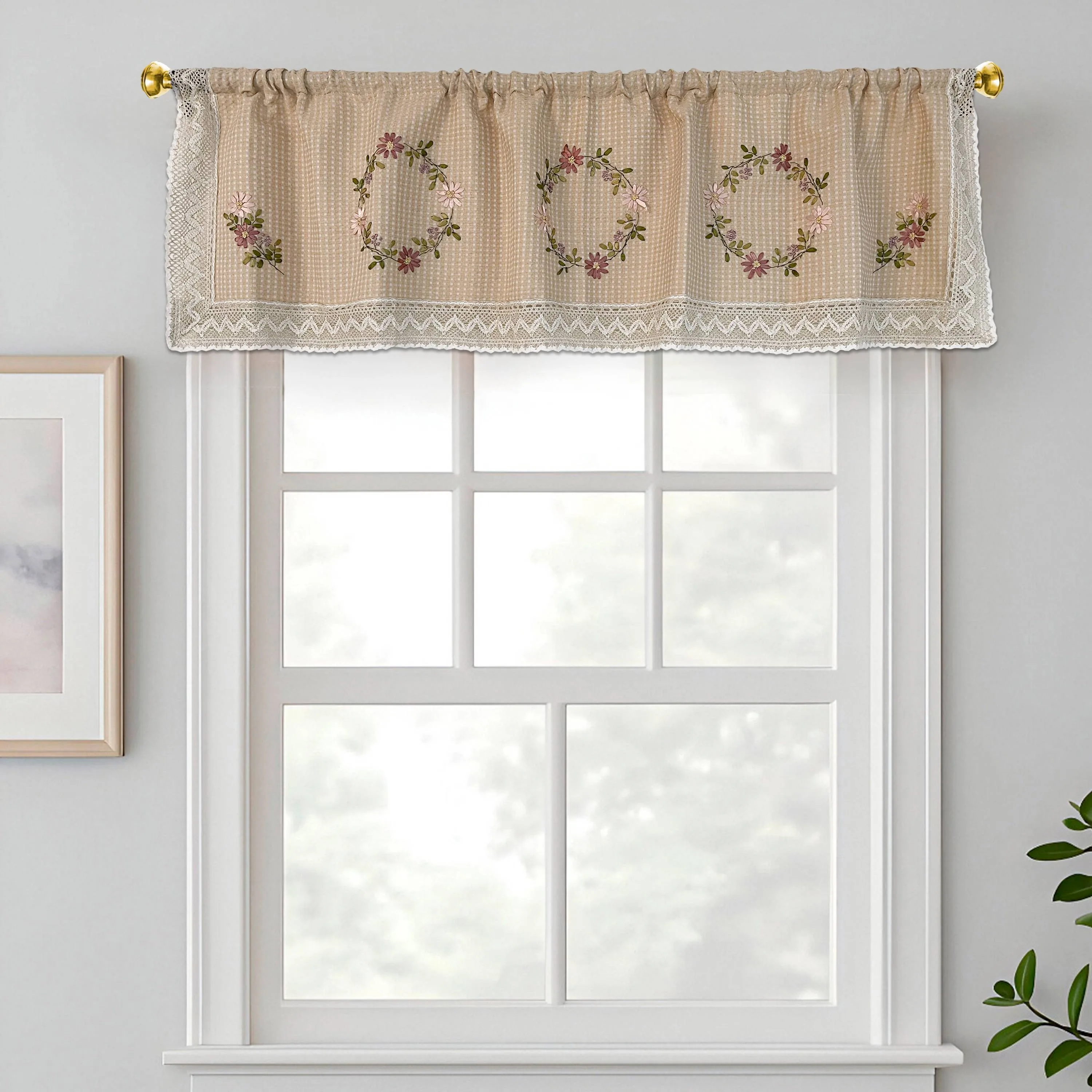 Cenefa lirio 180cmx50cm - Cortinas | D' Ensueño