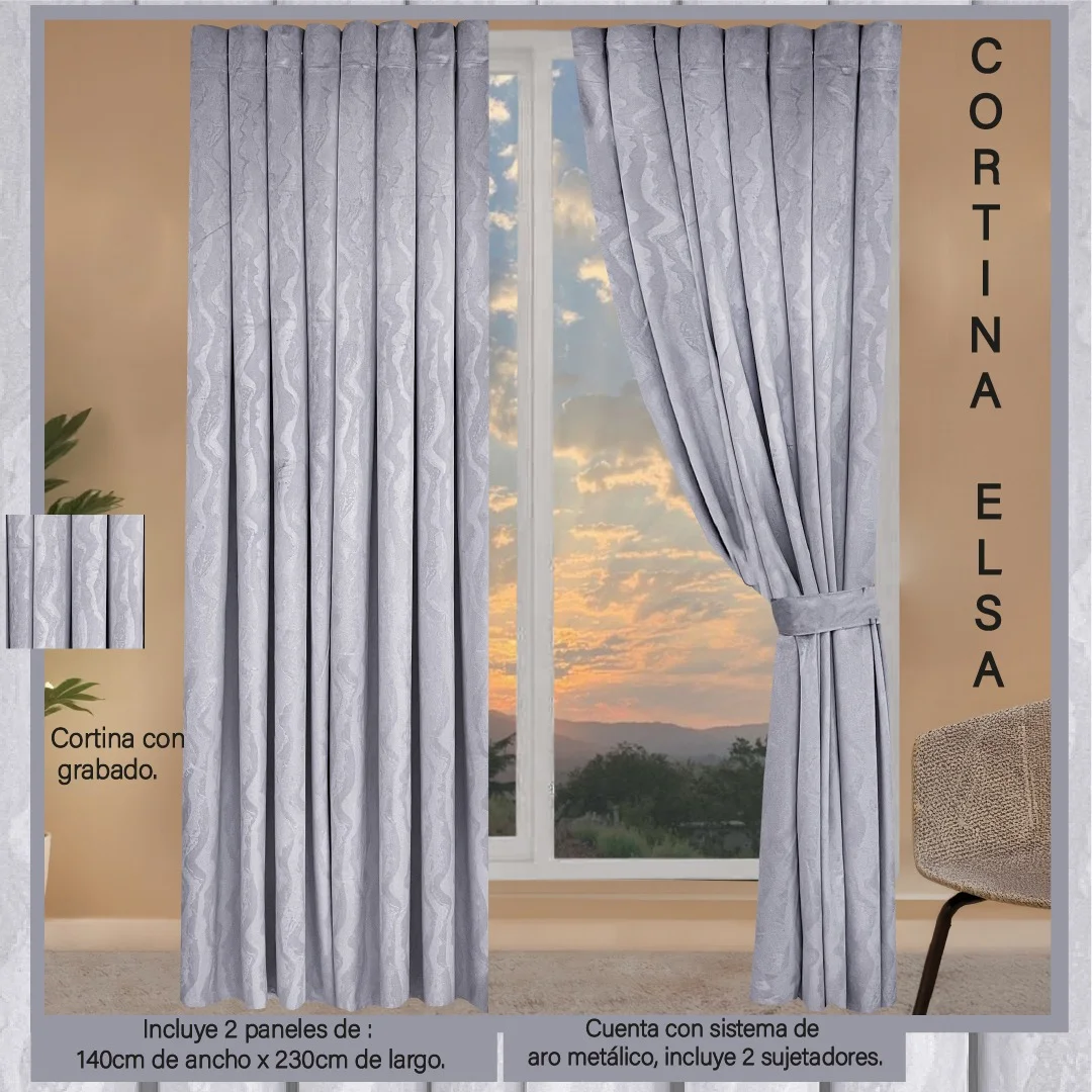 Juego de cortinas modernas - Cortinas Colombia