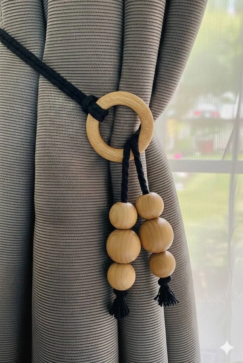 Sujetador de cortina macramé - Cortinas Colombia