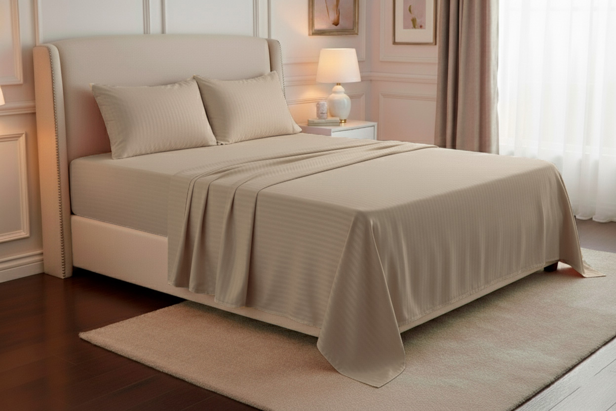 Juego de sábanas natura semidoble - Hotelero | D' Ensueño