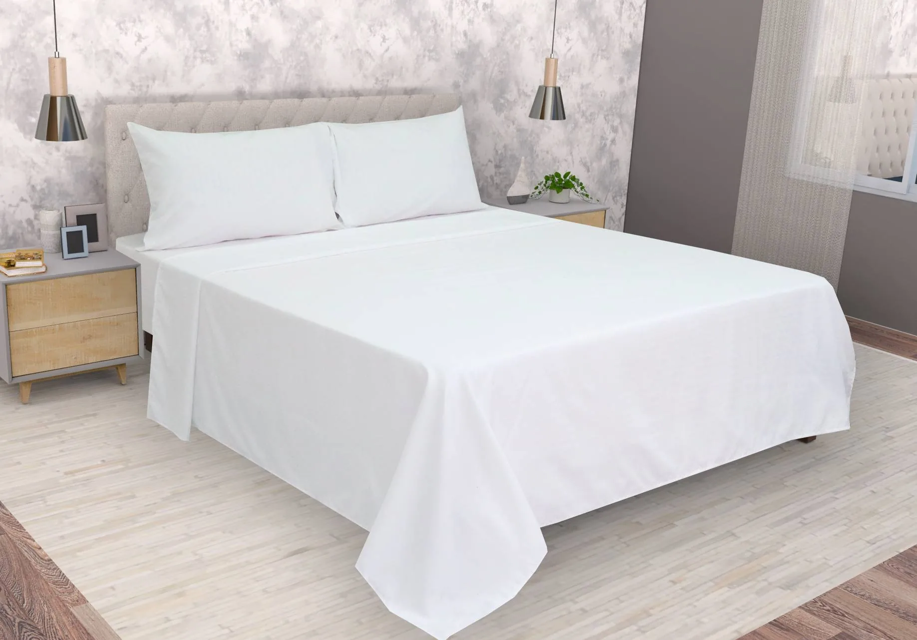 Juego de sábanas natura doble - Hotelero Colombia