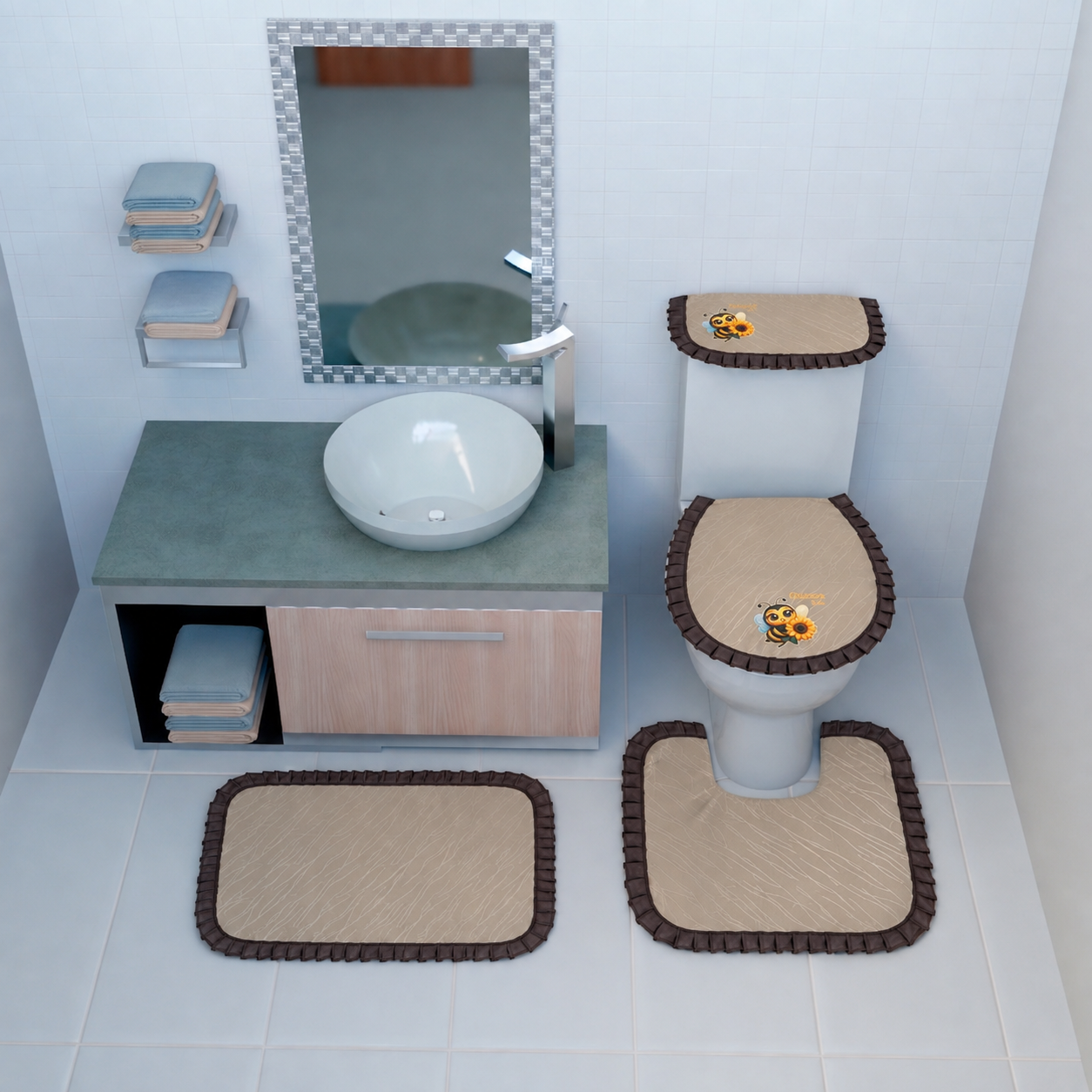 Juegos de baño tricot - Juegos de baño | D' Ensueño