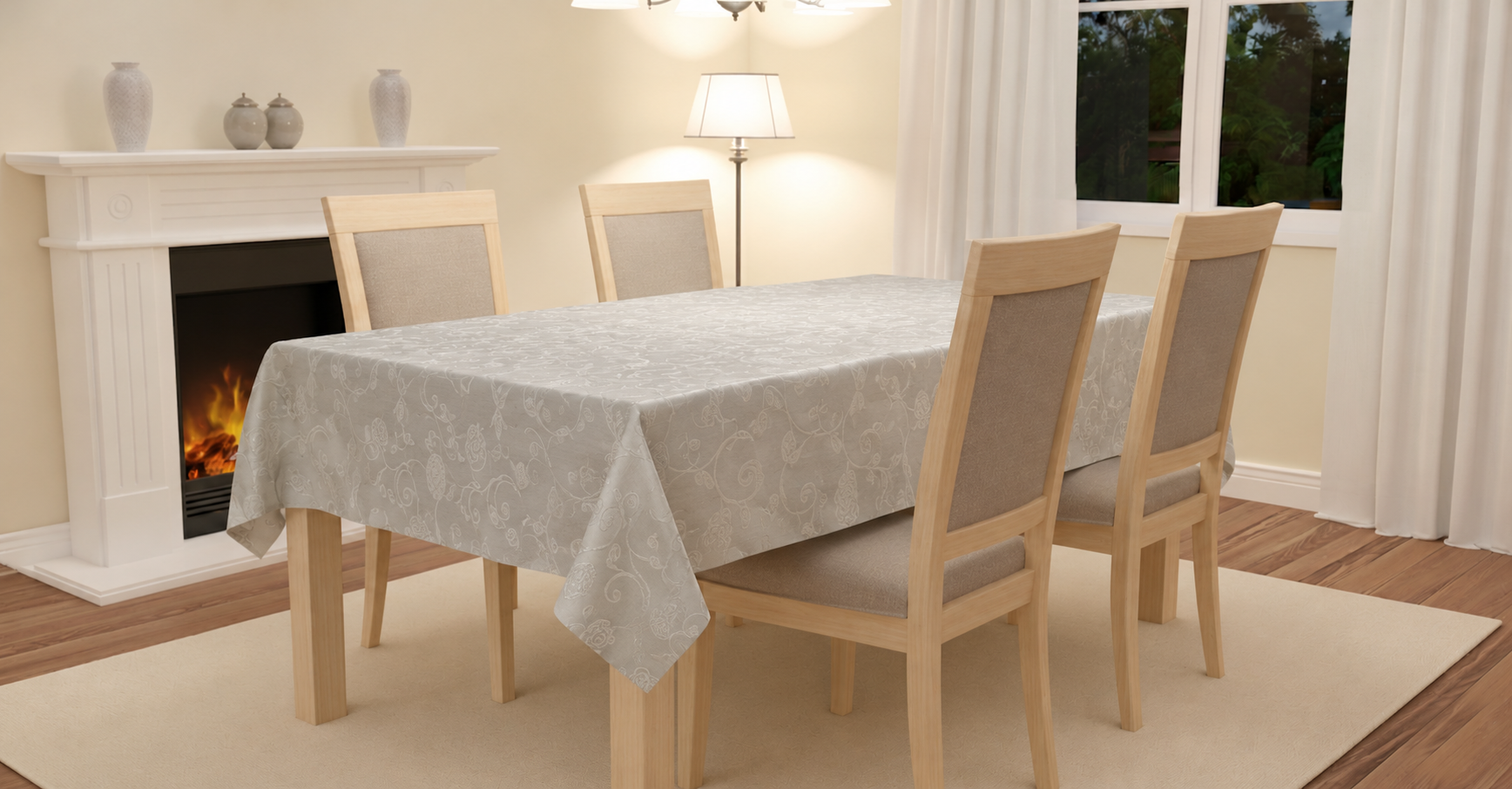 Mantel damasco 160cmx220cm - Mantelería | D' Ensueño