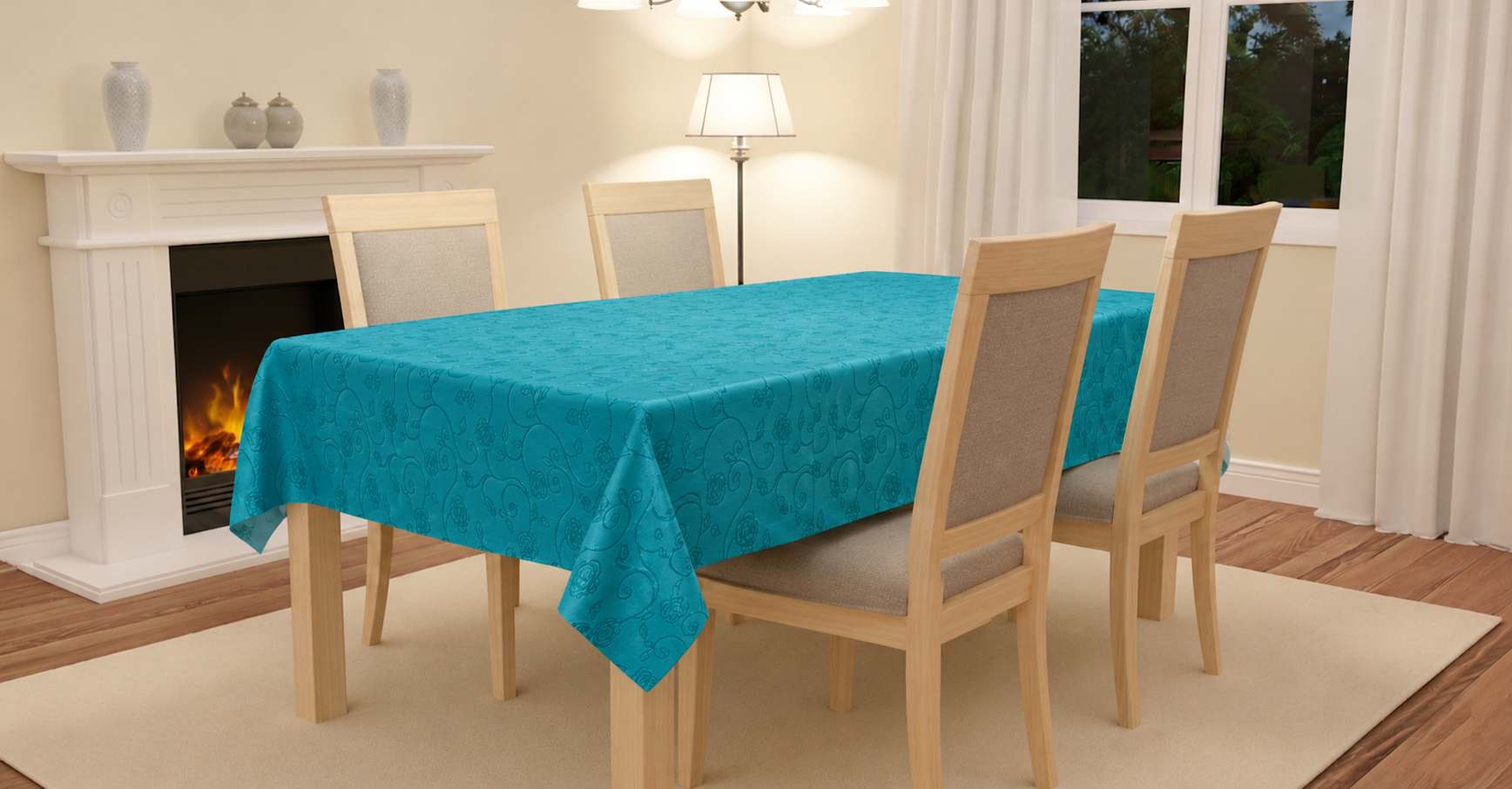 Mantel damasco 160cmx220cm - Mantelería | D' Ensueño