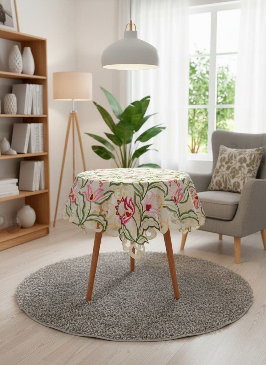 Carpeta bordada 21143 85cmx85cm - Mantelería | D' Ensueño