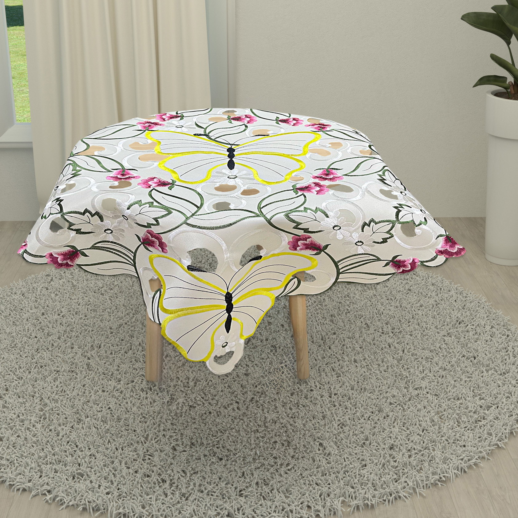 Carpeta bordada 21145 85cmx85cm - Mantelería | D' Ensueño