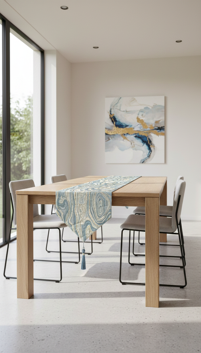 Camino de mesa nacar 30cmx180cm - Mantelería | D' Ensueño