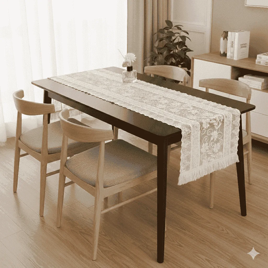 Camino de mesa boho macramé 30cmx47cm - Mantelería | D' Ensueño