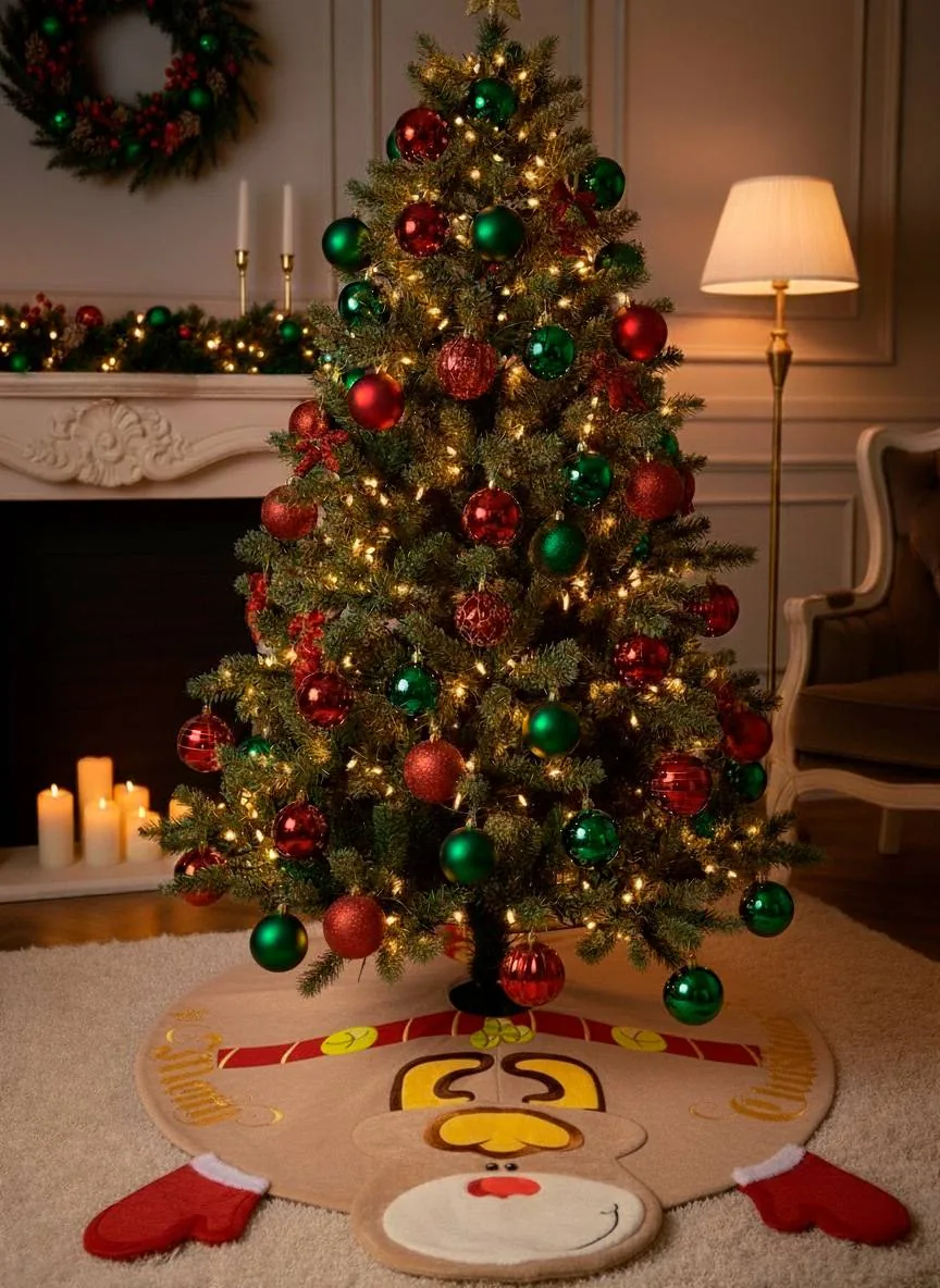 Pie de árbol cascabel 1,5 m de diámetro - Navidad | D' Ensueño