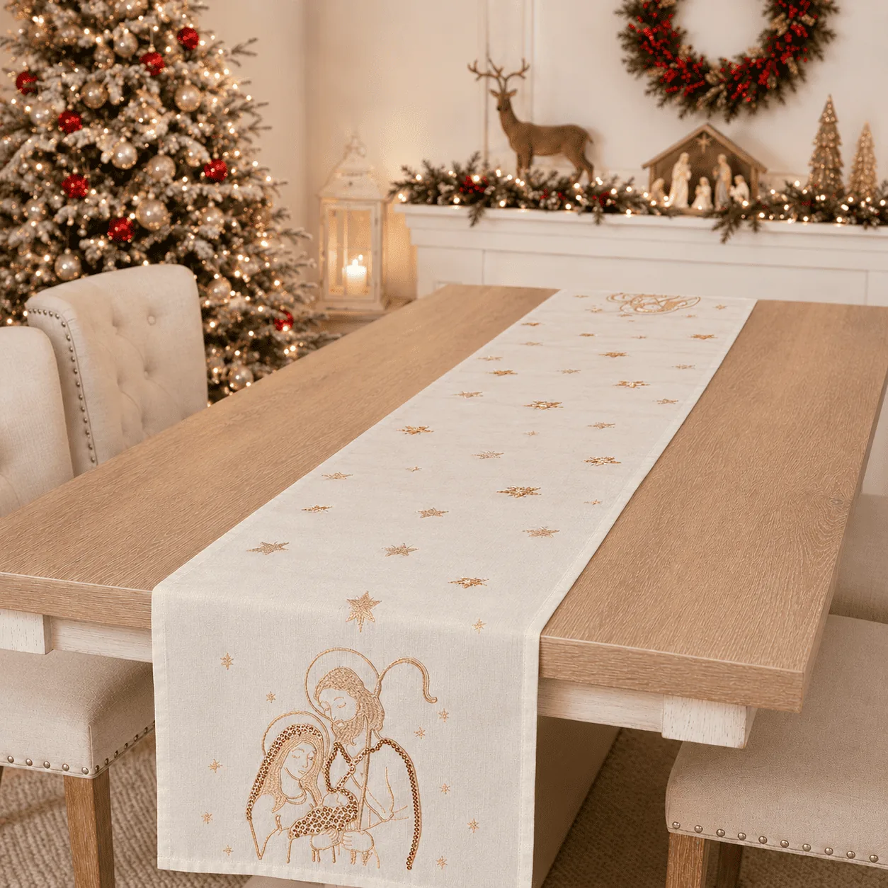 Camino de mesa f amil 40cmx150cm - Navidad | D' Ensueño