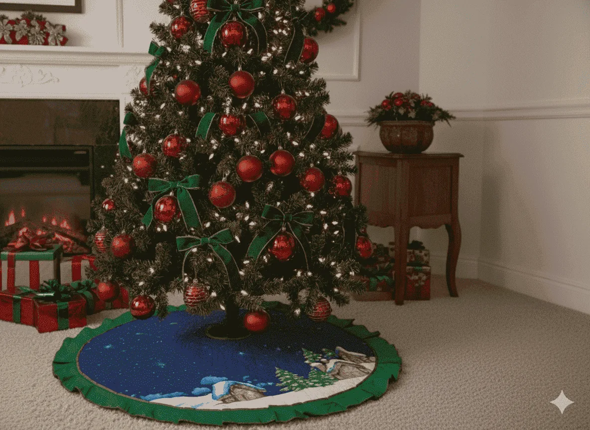 Pie de árbol navideño bolero - Catálogo navidad | D' Ensueño