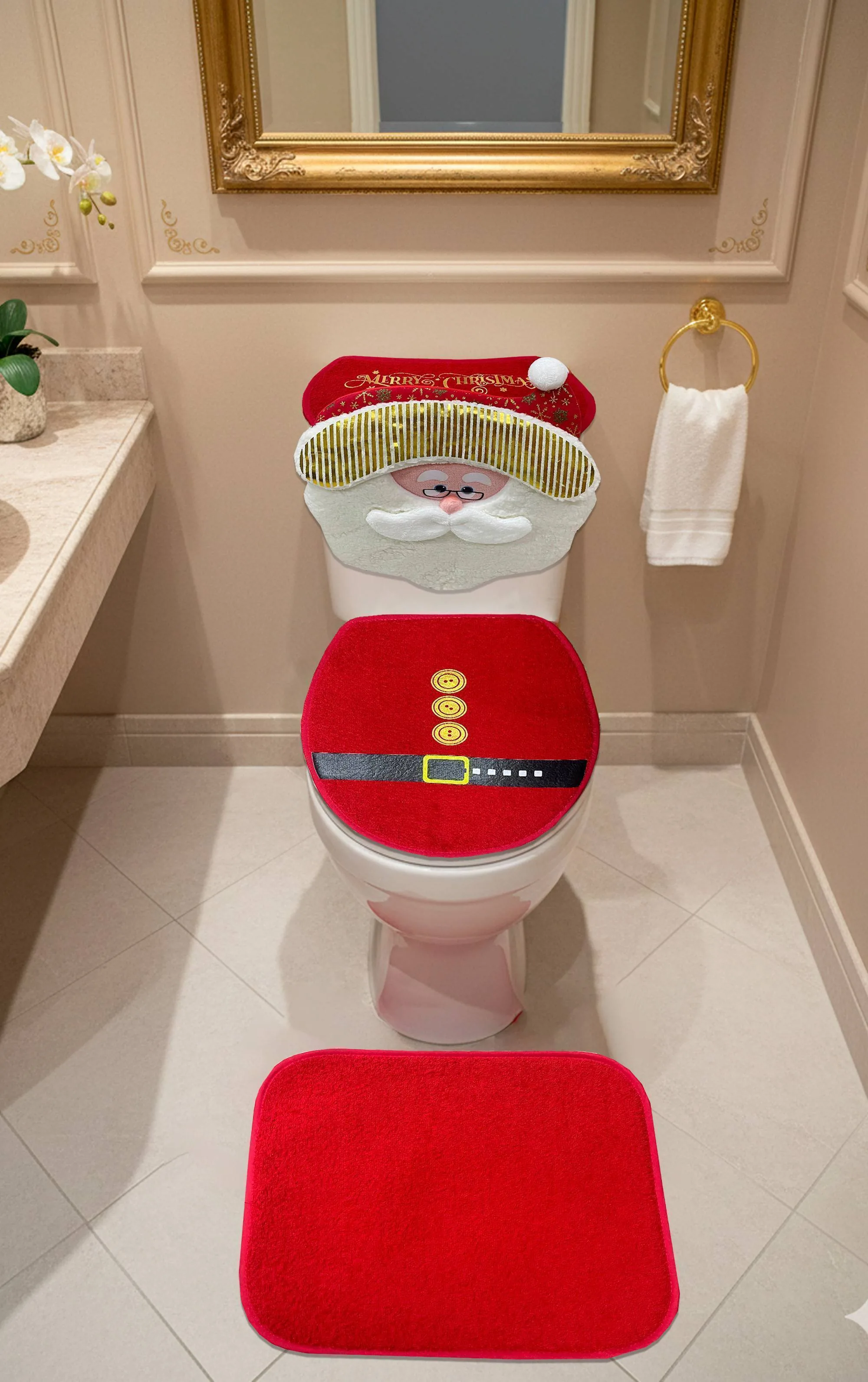 Juego de baño cascabel - Catálogo navidad | D' Ensueño