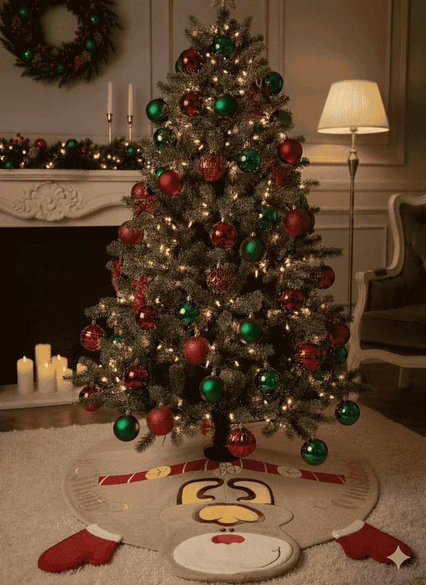 Pie de árbol navideño cascabel - Catálogo navidad | D' Ensueño