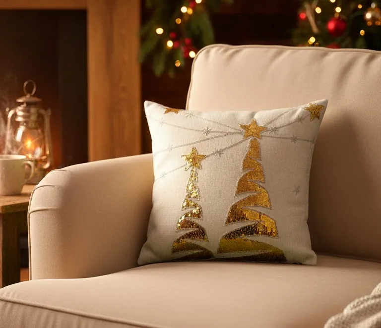 Cojín navideño arbore - Navidad 2025 | D' Ensueño