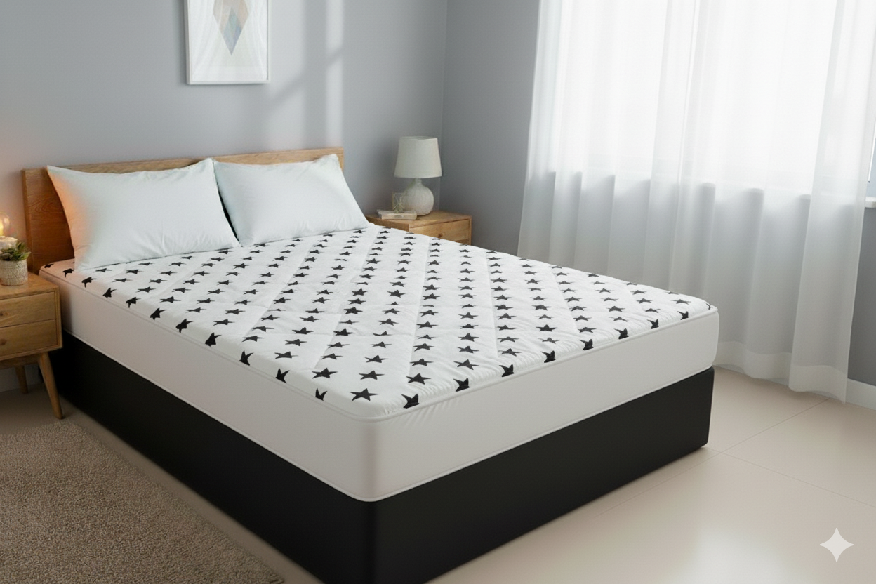 Protector de colchón estamp ado. queen - Protectores | D' Ensueño