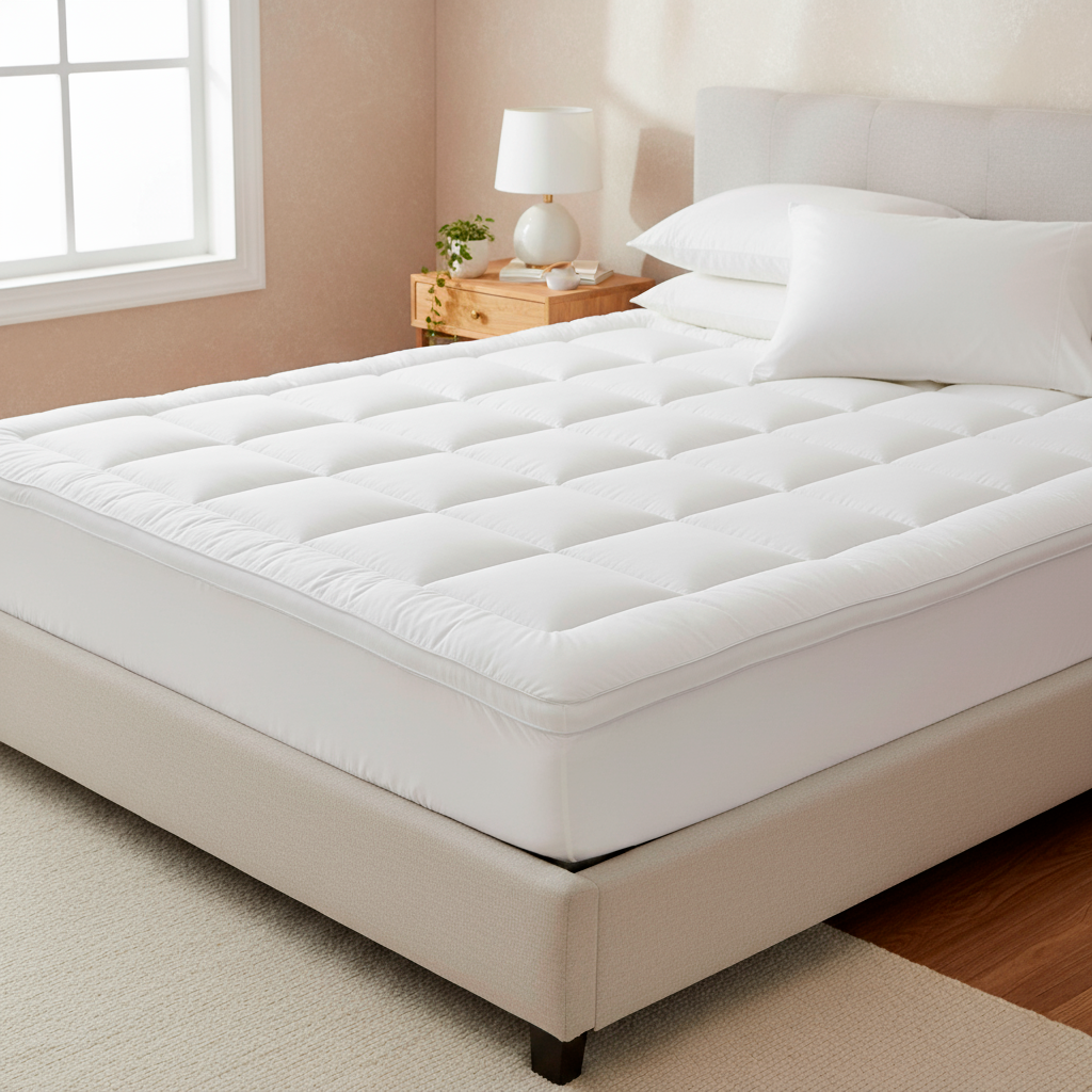 Protector de colchón acolchado pillow doble - Protectores | D' Ensueño