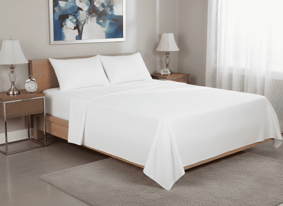 Sábana género material: 48% poliéster-52% algodón de 144 hilos. doble - Sábanas | D' Ensueño