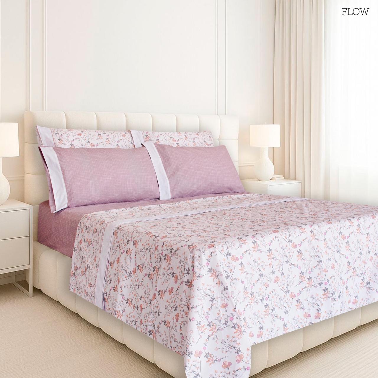 Juego de sábanas zafira juego de sábanas en género 50% algodón 50% poliéster. doble - Sábanas | D' Ensueño