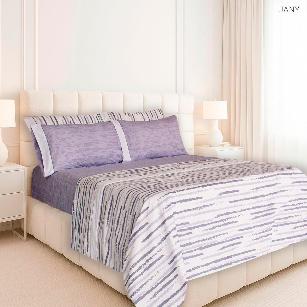 Juego de sábanas zafira juego de sábanas en género 50% algodón 50% poliéster. kingsize - Sábanas | D' Ensueño