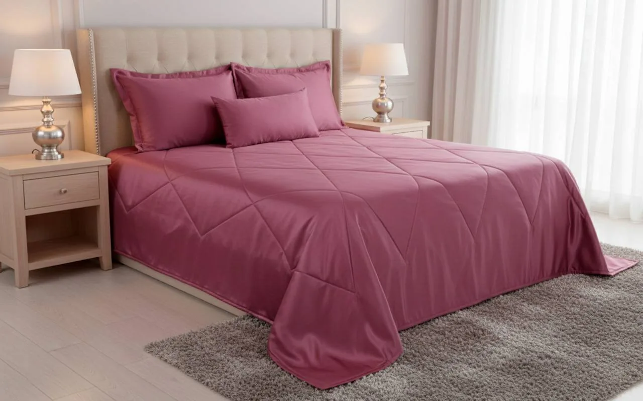 Tendido de cama satín gold king - Tendidos premium | D' Ensueño