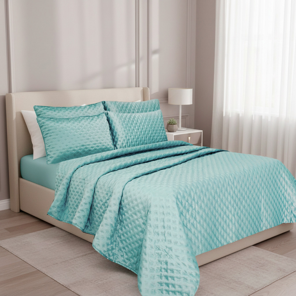 Colcha milano satín queen - Tendidos premium | D' Ensueño