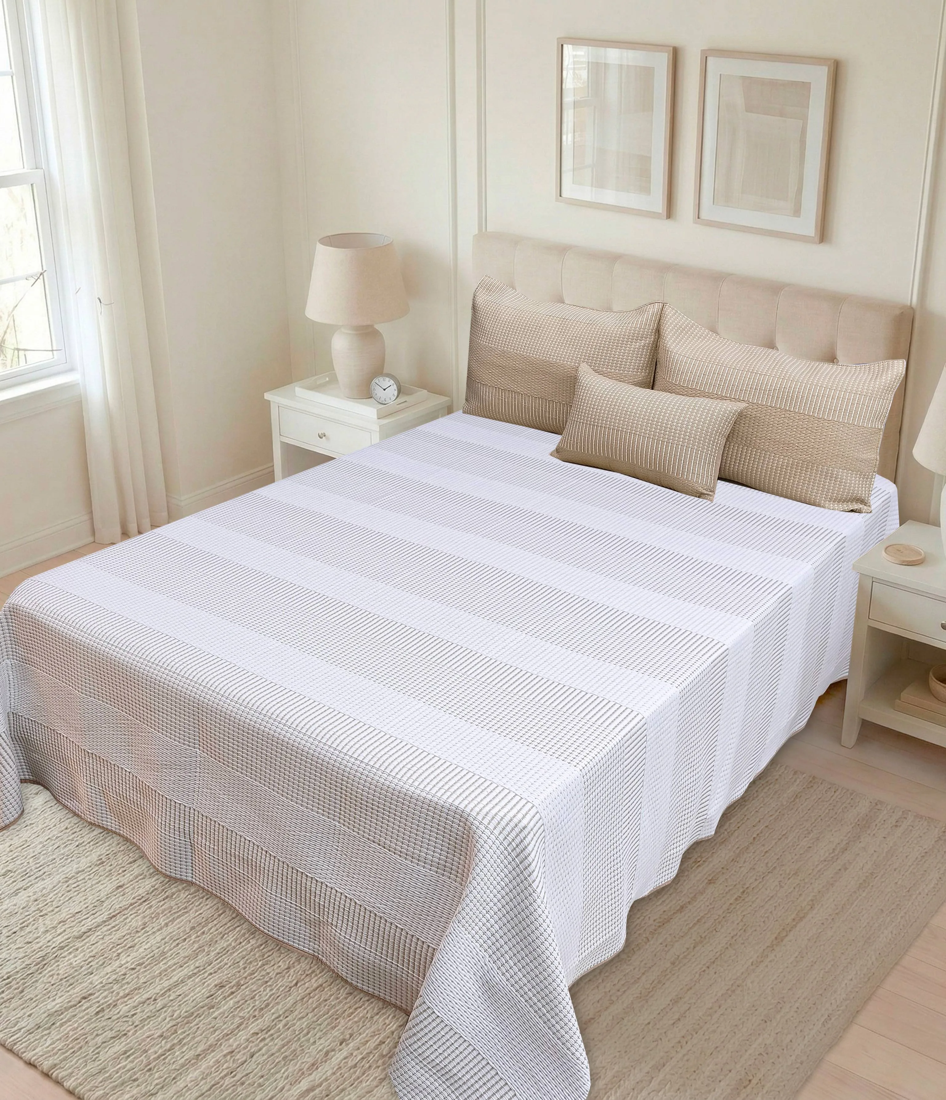 Tendido de cama doble faz lua semidoble - Tendidos premium | D' Ensueño