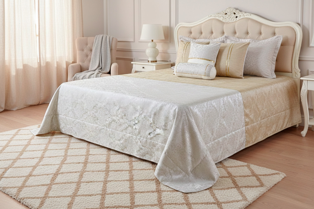 Tendido de cama fiorena kingsize - Tendidos premium | D' Ensueño