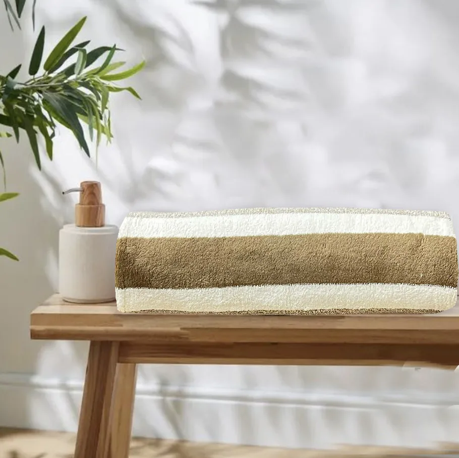Toalla de cuerpo microfibra rayas 70cmx140cm - Toallas | D' Ensueño