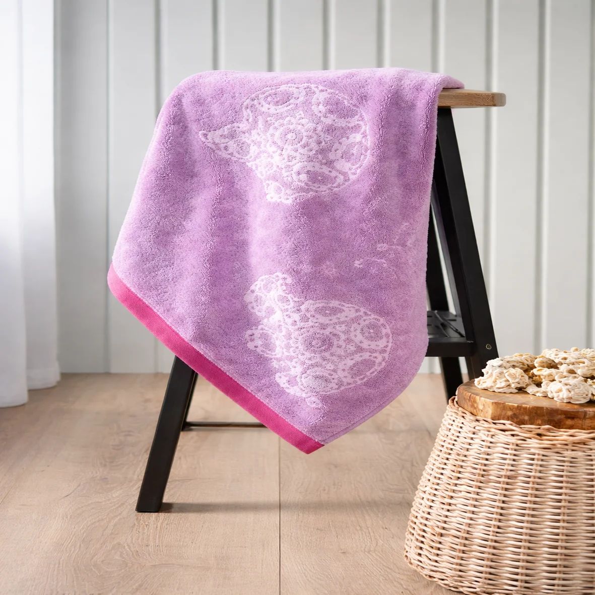 Toalla infantil de cuerpo 70*120cm jacquard 450gr tortuga - Toallas | D' Ensueño